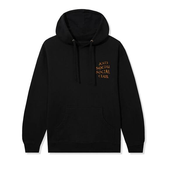 Anti Social Social Club Mind Games SS24 Leopard Black Hoodie Sz XL NWT